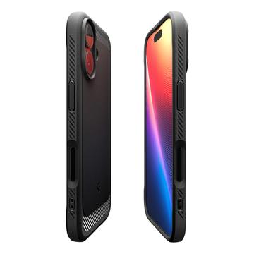 iPhone 17 Spigen Rugged Armor Mag TPU Cover - Sort