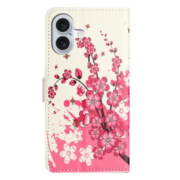 iPhone 17 Style Series Pung Taske - Pink Blomster