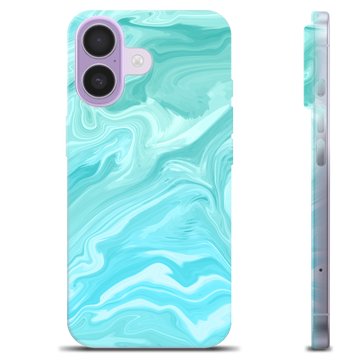 iPhone 17 TPU Cover - Blå Marmor