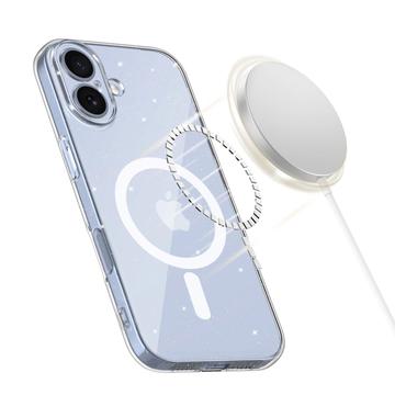 iPhone 17 Tech-Protect FlexAir Glitter MagSafe TPU Cover - Gennemsigtig