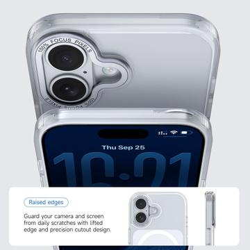 iPhone 17 Tofarvet hybrid cover - MagSafe-kompatibel - hvid
