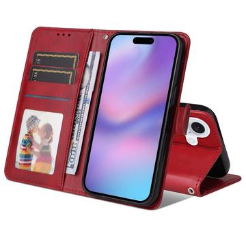 iPhone 17 Pung Etui med Stativ - rød