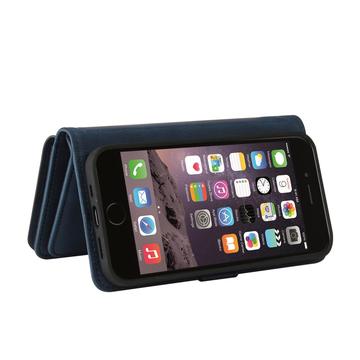 iPhone 6/7/8/SE (2020)/SE (2022) Flip Cover m. strop, pung og kortholdere - blå