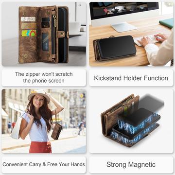 iPhone 7/8/SE (2020)/SE (2022) Caseme 008 2-i-1 Multifunktionel Pung - Brun