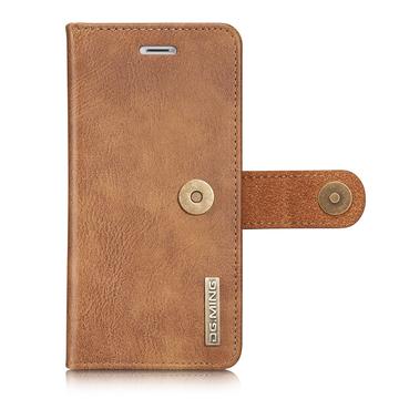 iPhone 7/8/SE (2020)/SE (2022) DG.Ming 2-i-1 Læderpung med Aftageligt Cover - Brun