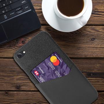 iPhone 7/8/SE (2020)/SE (2022) KSQ Cover med Kortholder - Grå