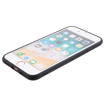 iPhone 7/8/SE (2020)/SE (2022) Silikone Cover med Flammer - sort