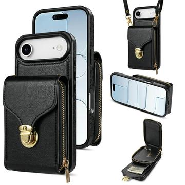 iPhone Air Alt-i-et cover med pung og rem - Sort