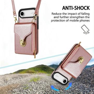 iPhone Air Alt-i-et cover med pung og rem - Rødguld