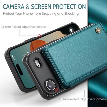 iPhone Air Caseme C22-etui RFID-kortpung - grøn