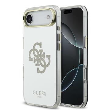 iPhone Air Guess Mirror 4G Glitter Logo Hybrid Cover - MagSafe-kompatibel - Guld