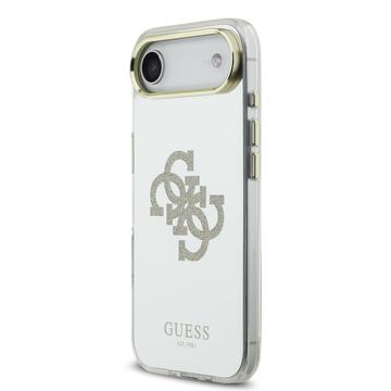 iPhone Air Guess Mirror 4G Glitter Logo Hybrid Cover - MagSafe-kompatibel - Guld