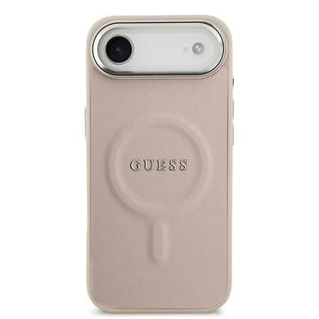 iPhone Air Guess Saffiano Hybrid Cover - MagSafe Kompatibel - Pink