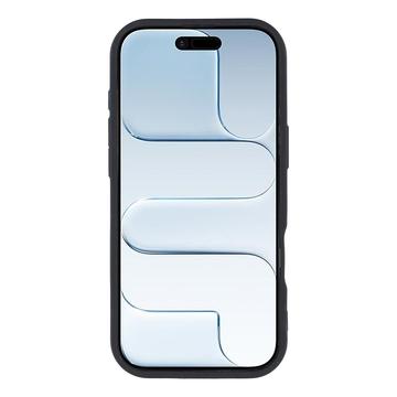iPhone Air stødsikkert TPU-cover med hjertemønster og forhøjede kanter - sort
