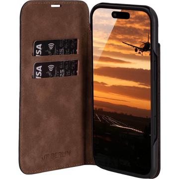 iPhone Air JT Berlin BookCase Tegel Flip Lædercover - Sort