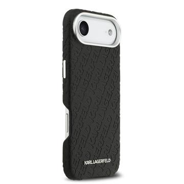 iPhone Air Karl Lagerfeld Grained Repeated Logo MagSafe Cover - Sort
