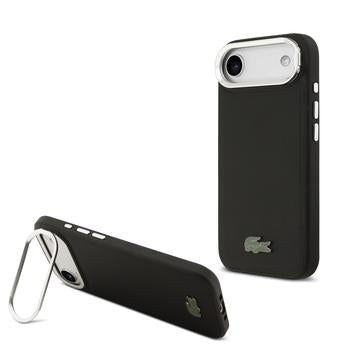 iPhone Air Lacoste Iconic Petit Pique Kamerastativ Cover - MagSafe-kompatibel - Sort