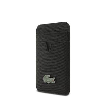 iPhone Air Lacoste Iconic Petit Pique MagSafe cover og magnetisk kortholder - Sort