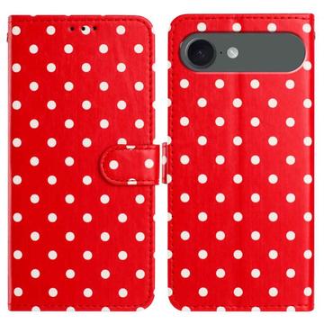 iPhone Air Pung Etui med Prikket Mønster - Rød