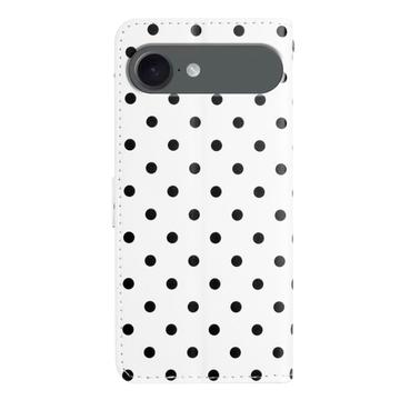 iPhone Air Pung Etui med Prikket Mønster - Hvid
