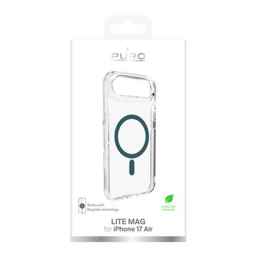 iPhone Air Puro Lite Mag Hybrid Cover - turkis/gennemsigtig