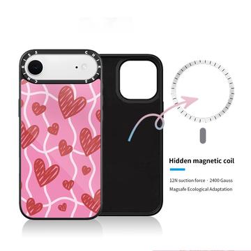 iPhone Air Slim MagSafe Hybrid Cover - hjerter