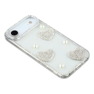 iPhone Air Funklende Kærlighed og Perle Hybrid Cover - gennemsigtig