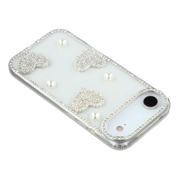 iPhone Air Funklende Kærlighed og Perle Hybrid Cover - gennemsigtig