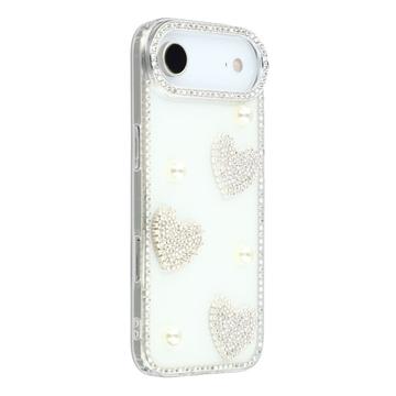 iPhone Air Funklende Kærlighed og Perle Hybrid Cover - Hvid