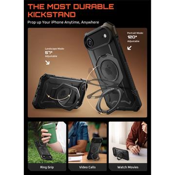 iPhone Air Supcase Unicorn Beetle Grip Mag MagSafe Cover - Sort