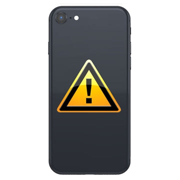 iPhone SE (2022) Bag Cover Reparation - inkl. ramme - Sort