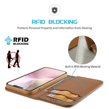 iPhone 16e/17e Dux Ducis Hivo Læderpung - Brun