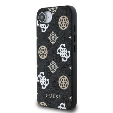 iPhone 16e/17e Guess 4G Peony Cover - MagSafe-kompatibel - Sort