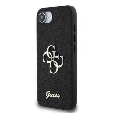 iPhone 16e/17e Guess Fixed Glitter 4G Metal Logo Cover - Sort