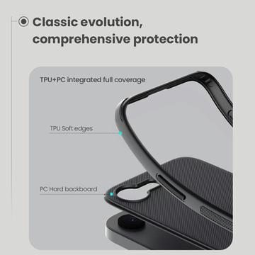iPhone 16e/17e Nillkin Super Frosted Shield Pro Hybrid Cover - Sort