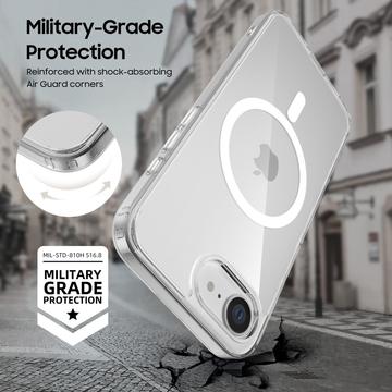iPhone 16e/17e Tech-Protect Flexair Magnetisk Hybrid Cover - Gennemsigtig