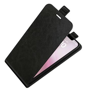 iPhone 16e/17e Vertikal Flip Taske med Kortholder - Sort