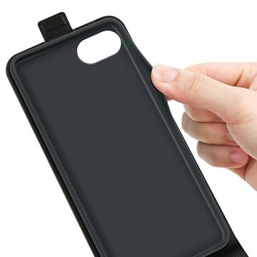 iPhone 16e/17e Vertikal Flip Taske med Kortholder - Sort