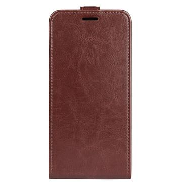 iPhone 16e/17e Vertikal Flip Taske med Kortholder - Brun