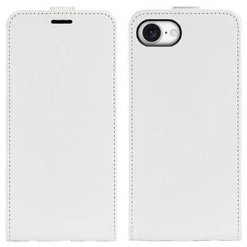 iPhone 16e/17e Vertikal Flip Taske med Kortholder - Hvid