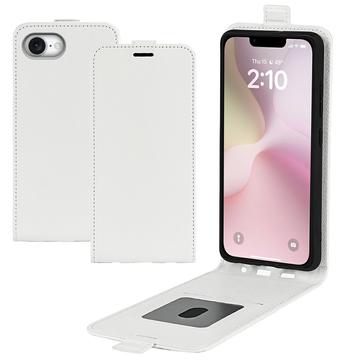 iPhone 16e/17e Vertikal Flip Taske med Kortholder - Hvid