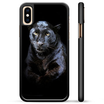 iPhone X / iPhone XS Beskyttende Cover - Sort Panter