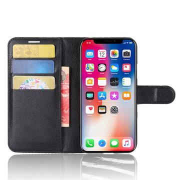 iPhone X/XS Pung Taske med Magnetisk Lukning - Sort