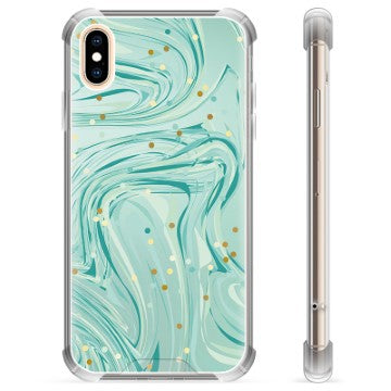 iPhone X / iPhone XS Hybrid Cover - Grøn Mynte