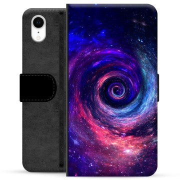iPhone XR Premium Flip Cover med Pung - Galakse