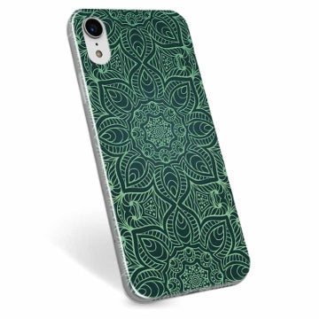 iPhone XR TPU Cover - Grøn Mandala