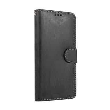iPhone XS Max Vintage 2-i-1-pungetui med aftageligt låg - sort
