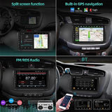 10-tommers Bluetooth-bilstereo med GPS-navigation og Android 13 - 2GB RAM/32GB ROM