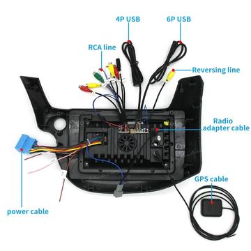 10-tommers Bluetooth-bilstereo med GPS-navigation og Android 13 - 2GB RAM/32GB ROM