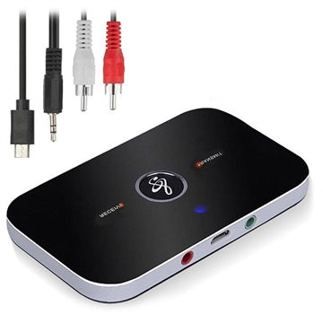 2-i-1 Bluetooth 5.0 Audio Transmitter / Modtager B6 - Sort